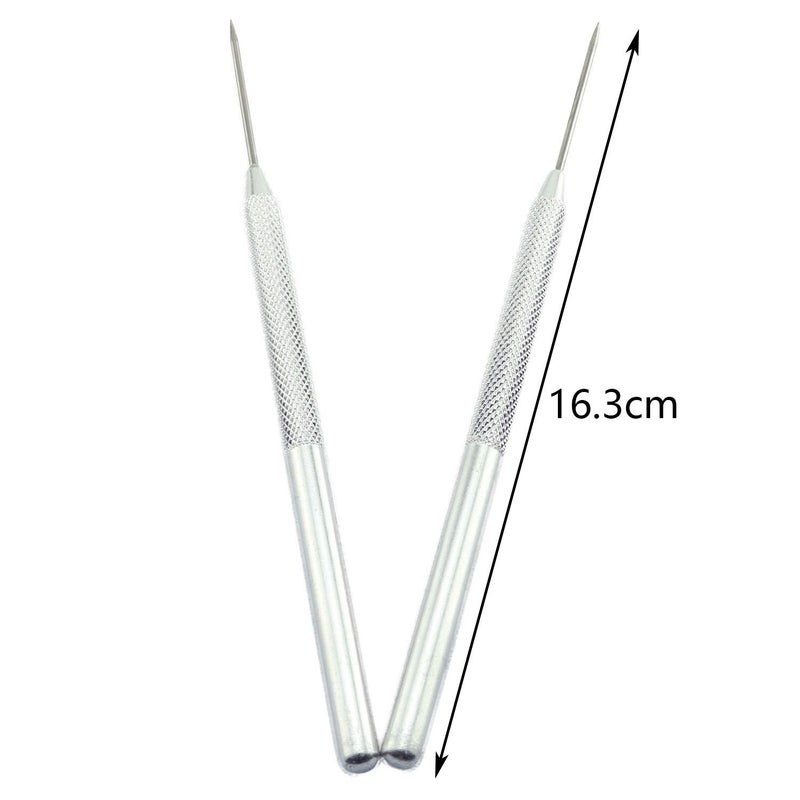 Tegg Clay Needle Tool 2PCS Stainless Steel Professional Pin Needle Detail Tool for Ceramic Polymer Clay Sculpture - Image 3